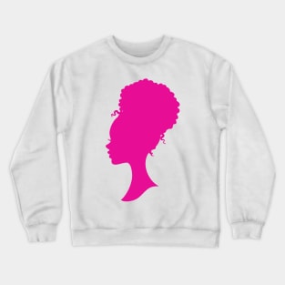 Hot Pink Black barbie silhouette Crewneck Sweatshirt